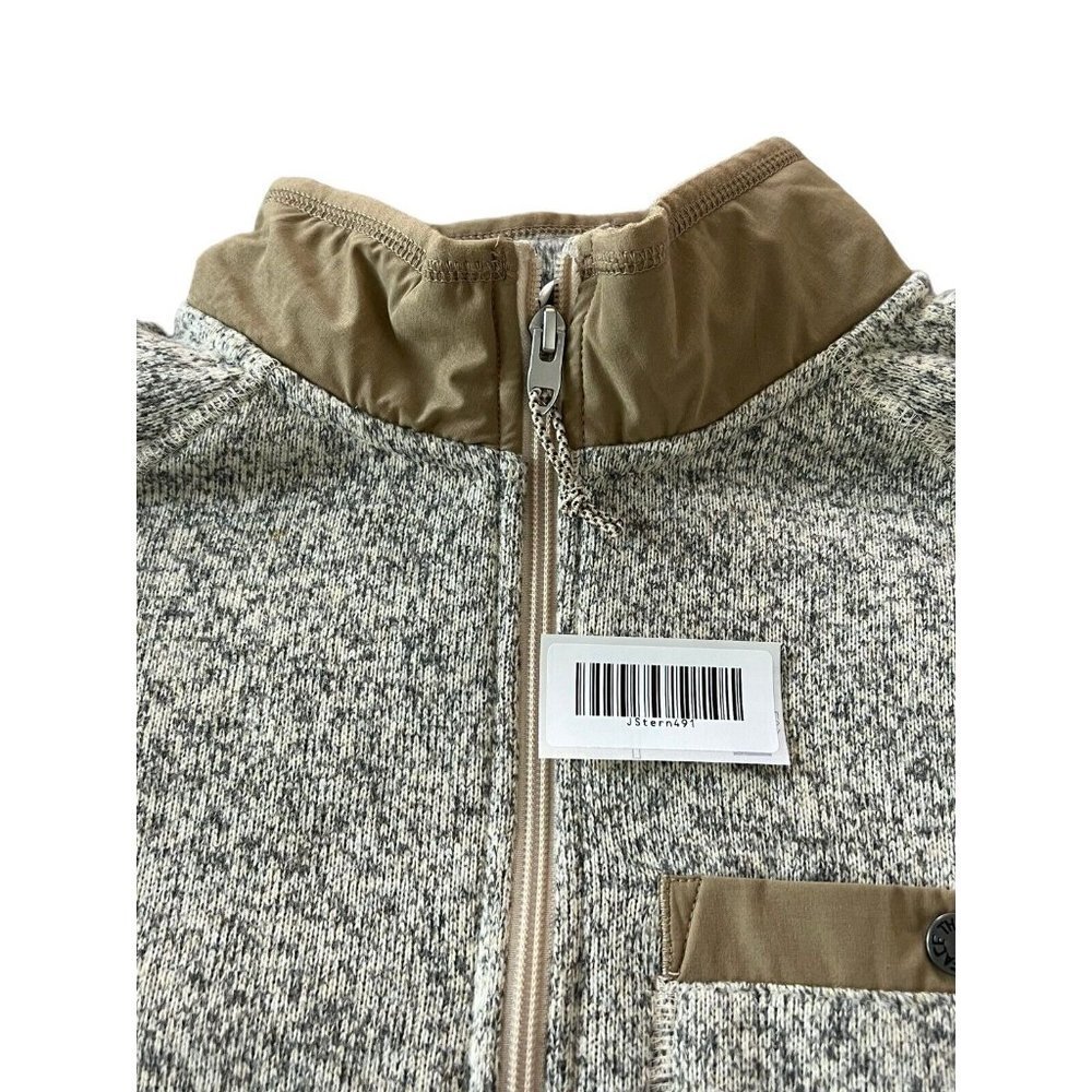 The North Face Gordon Lyons Mens 1/4 Zip Fleece Sweater Tan Size Medium Heather - Picture 11 of 12